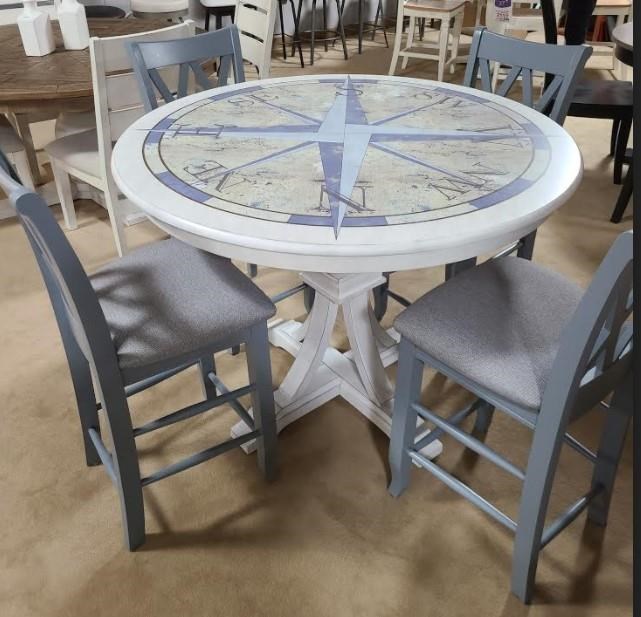 Coastal discount bistro table